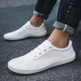 thumbnail image 2 of kamemir Men's Barefoot Shoes Wide Toe Box Minimalist Design Sole Heel Stability(White,9.5), 2 of 5
