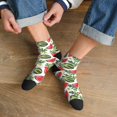 thumbnail image 3 of Pofeuu Watermelons Print 30cm Socks, Adult Running Hiking Socks for Youth and Adult, 3 of 7