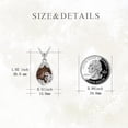 thumbnail image 4 of Sterling Silver Gemstone Teardrop Pendant Necklace Crystal Jewelry for Women, 4 of 10