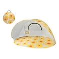 thumbnail image 3 of Tienda de campaña para refugio solar, tienda de playa, apertura rápida, sombra instantánea automática, toldo para refugio solar para acampar, viajes, Flor amarilla, 3 of 8