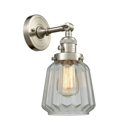 

Innovations Lighting 203Sw Chatham Chatham 1 Light 12 Tall Bathroom Sconce - Nickel