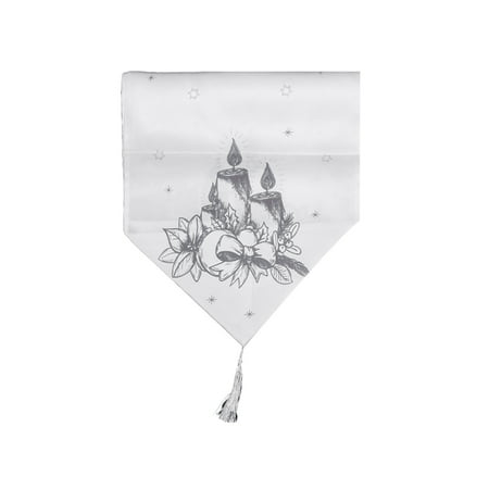 

Christmas Table Runner Table Decoration Fabrics Printing Table Runner Tablecloth Grey