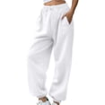 thumbnail image 1 of Pantalones deportivos Prolriy para mujer, pantalones deportivos para mujer, pantalones deportivos de longitud pequeña con bolsillos, pantalones deportivos casuales para entrenamiento, pantalones, 1 of 4