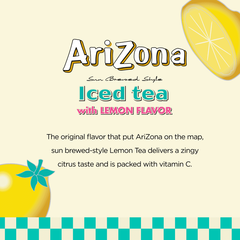 AriZona Lemon Tea, 22 fl oz Big Cans, 24 Pack photo 8