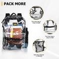 thumbnail image 4 of Lee Clear Backpack for Women Men 16 Inch Laptop - Thick PVC Tear Resistant & Anti-Yellow , Quick Access Front Pocket , Lightweight Travel Daypack (Classic Black), 4 of 9