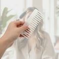 thumbnail image 4 of Unique Bargains 1 Pc Sixteen Tooth Rectangular Hair Comb for All Hair Types White, 4 of 6