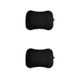 thumbnail image 2 of Naiovety Almohada plegable inflable para viajes, cuello, cintura, almohadas de aire, reposacabezas de coche, funda con correa fija, herramienta Negro 2Conjunto, 2 of 6