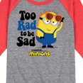 thumbnail image 3 of Despicable Me - Too Rad To Be Sad  - Toddler & Youth Raglan Graphic T-Shirt, 3 of 6