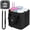 Black, variant on Reusable Insulated Drink Carrier with Handle, 4-Cup Adjustable Beverage Caddy for Delivery, Portable Coffee Bag with Shoulder Strap & No-Spill Base