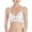 White, variant on Lace Bras for Women No Underwire Bra Thin Cup Comfortable Lace Underwear V-Neck Lightly Lined Bra Feature Hook and Eye Closure Wire-Free Bra Style Y-492 , White M