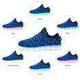 thumbnail image 2 of APTESOL Unisex LED Light Up Shoes Women Men Breathable Colorfull Flashing Sneakers Valentine's Day Halloween Xmas School Birthday Party Dance Shoes(Blue,7 W/6.5 M), 2 of 7