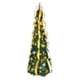 thumbnail image 4 of de Navidad plegable con luces blancas cálidas y adornos, alimentado por USB, realista, fácil de instalar para porche, patio, de Navidad 120 centímetros, 4 of 8