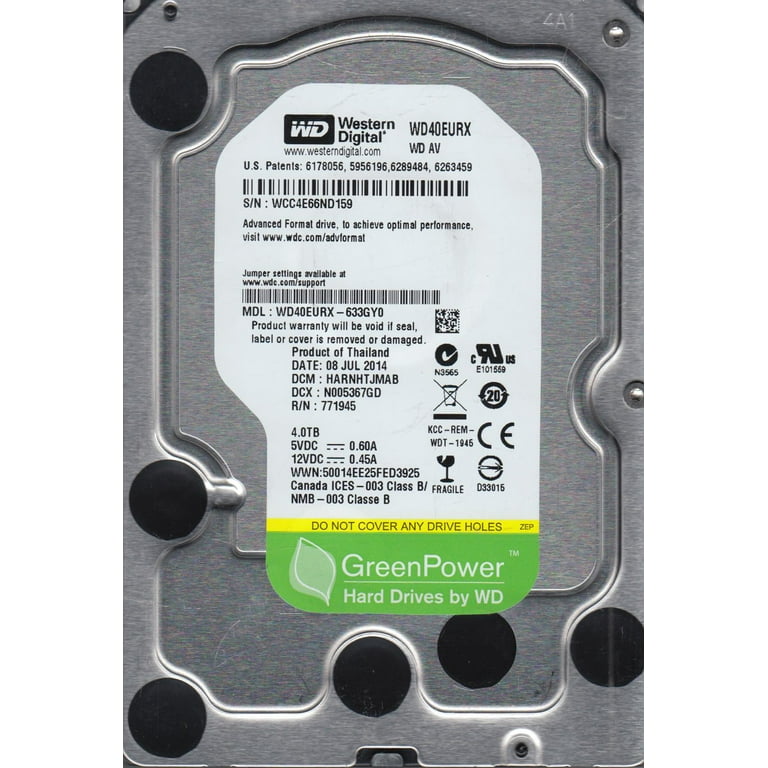 Western Digital 4TB WD40EURX 内蔵型ハードディスク 【公式通販】
