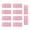 Pink, variant on Set of 10 Blanket Fasteners To Prevent Shifting with Plush Fabric and ABS Quilt Cover Holders Clips Duvet Clamps