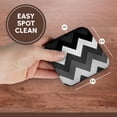 thumbnail image 7 of 3drose, Image of Huge Black White and Gray Modern Chevron Stripes, Set of 4 Coasters - Soft, 7 of 7
