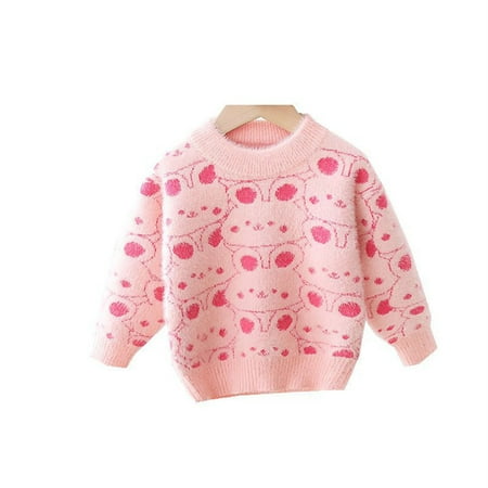

YDOJG Boys Girls Print Sweater Sweatshirts Easter Outfit Toddler Boy Girl Rabbit Bunny Sweater Top Coat For 5-6 Years