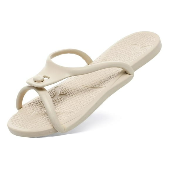 Travel Flip-Flop for Women and Men, Portable Foldable Slippers Soft Comfy Quick Dry Non-Slip House Bathroom Shower Shoes Spa Gym Sandals Beach