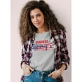 thumbnail image 2 of Memorial Day Patriotic Flag Shaped T-Shirt Women -Image by Shutterstock, Female Large, 2 of 4