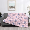 thumbnail image 2 of Fotbe Butterfly Manta de Franela con Estampado, Manta Ultrasuave para Cama, Sofá, Auto, Hipoalergénica y Antibolitas-40"x30", 2 of 6