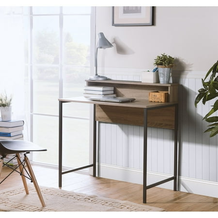 Homestar Titania Computer Desk With Hutch In Reclaimed Wood Finish Homestar Titania Computer Desk With