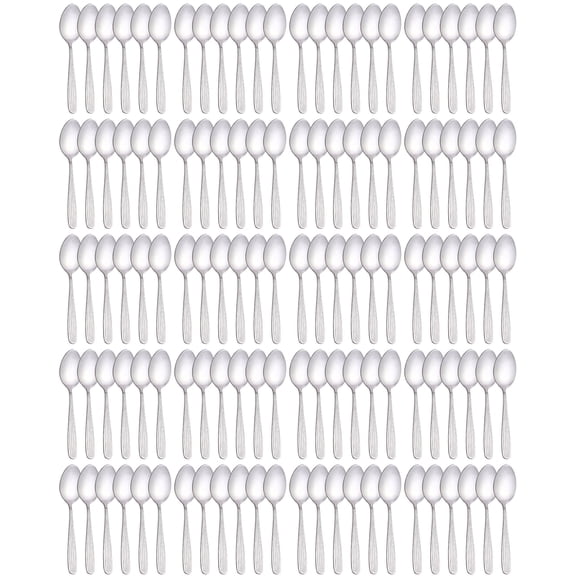Wholesale Dinner Forks, Spoons & Dinner Knives Set, Food Grade Stainless Steel Silverware Set, Mirror Polished, Flatware Set (1200-Pack Dinner Spoons)