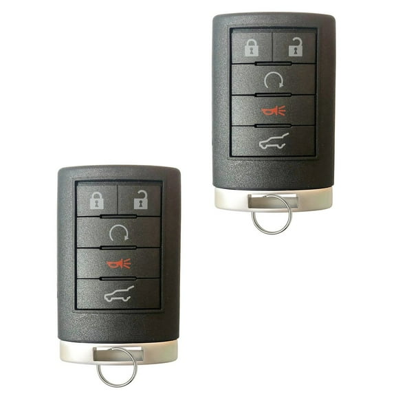 2 Keyless Remote Fob 5 Button For 2008 2009 2010 2011 2012 2013 Cadillac CTS Fob OUC6000066 315Mhz