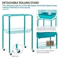 thumbnail image 3 of Renwick 62.4'' Metal Birdcage with Detachable Stand Teal Blue, 3 of 8