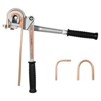 KFFKFF Manual Pipe Tube Bender, 1/4", 3/8", 1/2" OD, 3-in-1 Tool for Bending Copper and Aluminum Pipes up to 180°, Ideal for HVAC and Automotive Applications
