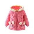 thumbnail image 2 of XXWXYD Children Boys Girls Winter Cotton Padded Hooded Coat, Thickened Cartoon Design Warm Jacket for Baby Toddler Heavyweight Outerwear, 2 of 9
