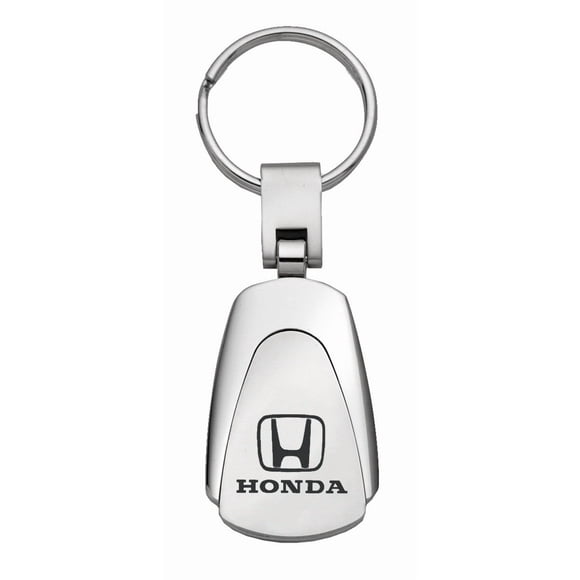 Automotive Gold Key Chain KC3.HON Honda; Teardrop; Chrome; Stainless Steel