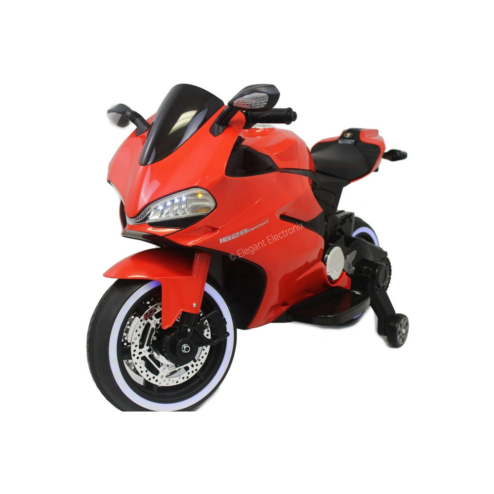 24v ducati style electric mini motorcycle with mp3 system