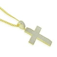 thumbnail image 2 of 925 Sterling Silver Large Hip-Hop Statement Cross Pendant Necklace, 30", 2 of 4
