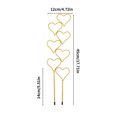 thumbnail image 3 of Indoor Plant Trellis for Climbing Plants, Small Garden Trellis for Potted Plant Support Outdoor, Small Houseplant Metal Wire Trellis for Vine Ivy -Gold&Love Shape, 3 of 9