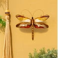 thumbnail image 2 of Eangee Home Design Dragonfly Wall Decor Pearl Tan And Brown, Capiz and Metal, Indoor / Outdoor Safe, 14x1x12 Inches, 2 of 6