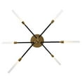 thumbnail image 4 of WAC Lighting Houdini 6-Light LED 3000K Aluminum Pendant in Black/Aged Brass, 4 of 6