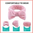 thumbnail image 5 of Spa Headband,Makeup&Skincare Headbands,Headband for Washing Face,Teen Girls Stocking Stuffers Fuzzy Hair Bands for Women,Christmas Gifts for Teens, 5 of 6