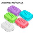 thumbnail image 1 of 3 Jabonera Plástico Con Tapa Escurridor Baño Viaje Gym esquí esquí Gafas de esquí, 1 of 2