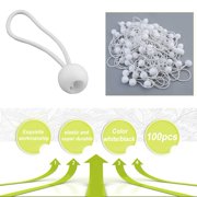 100pcs 4MM Elastic Ball Bungee Bungie Cord String Lace Heavy Duty Canopy Tarp Tie Downs Tent Accessories