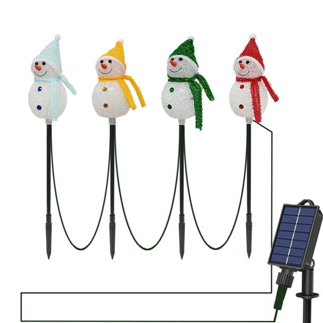 Papá Noel Estaca Solar Batería Litio Jardines Oscilantes Solares