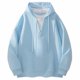 thumbnail image 1 of MHFRRA Sudadera con Capucha, Jersey de Manga Larga, Ropa de Abrigo Informal de Moda para Uso Diario, Cómoda, Suave y Ligera, Top de Calle con Bolsillo Azul, 1 of 3