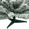 thumbnail image 7 of Northlight Medium Heavily Flocked Madison Pine  Artificial Christmas Tree - 3' - Unlit, 7 of 7