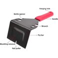 thumbnail image 1 of Trim Puller With Silicone Handle Stainless Steel Tile Removal Tool Pry Bar Molding Removal Tool Heavy Duty Trim Puller(red), 1 of 1