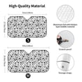 thumbnail image 5 of Yiaed Black Footprints Print Car Windshield Sunshade Front Auto Car Front Window Sun Shade Foldable Sun Visor Shield Cover Auto Accessories for Sedan SUV Truck-Medium, 5 of 5