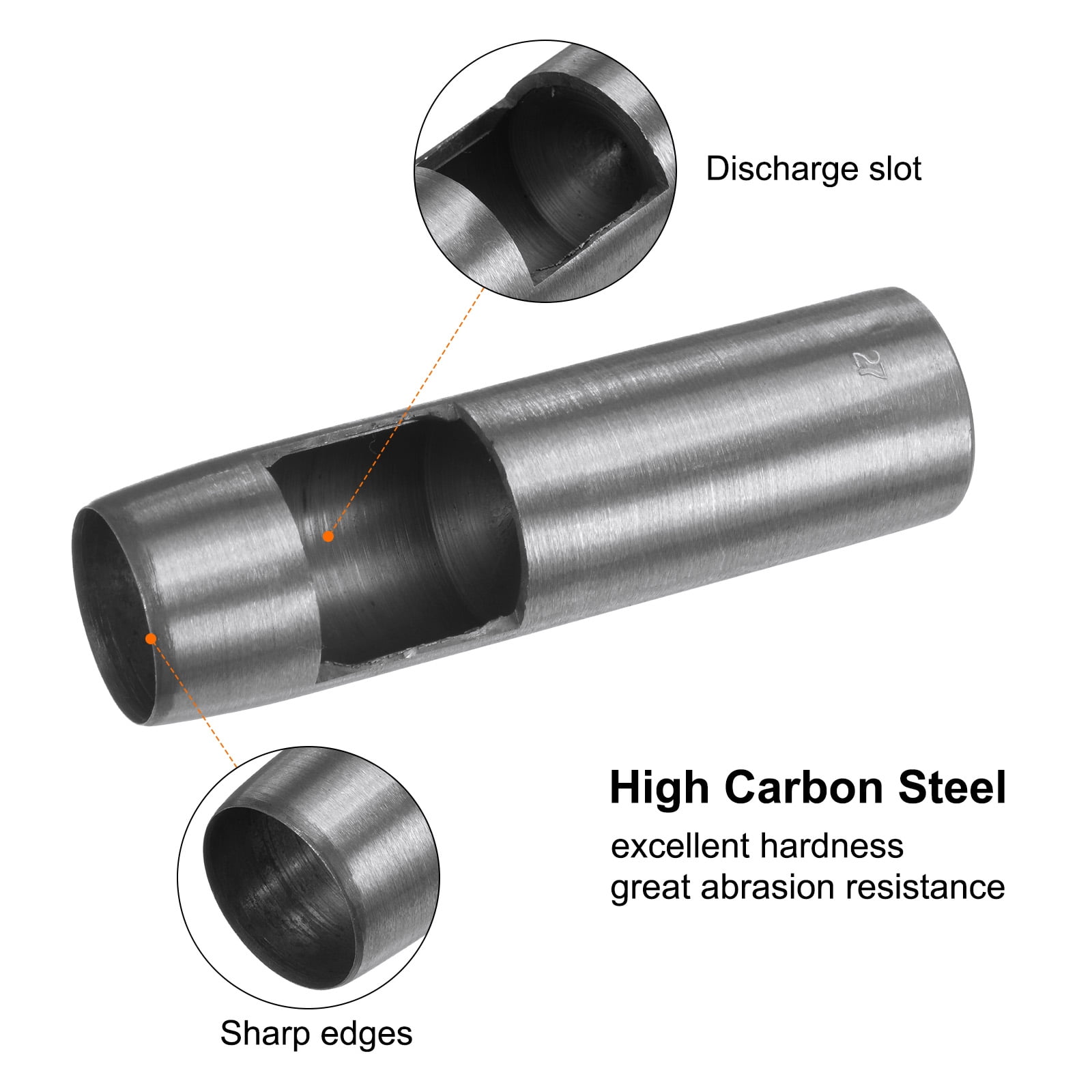 Uxcell Hollow  Punch Tool 27mm Hole Punch Carbon Steel for Watch Belts Leather