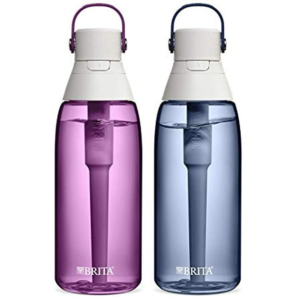 Brita Water Bottle with Filter 36 Ounce Premium Filtered Water Bottle