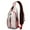 Red Christmas Tree-1, variant on Sling Backpack,White Christmas Gingerbread Man Pattern Crossbody Bag with Water Bottle Holder,Waterproof Sling Bag for Men/Women with Chest Phone Holder for Hiking,Travel