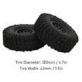 thumbnail image 4 of <p>RC Car Tire, 120mm 1.9in RC Car Wheel Shock Absorb Easy Replacement 4PCS With 10 Spoke Nylon Wheel Rims For RC Crawler</p>, 4 of 8