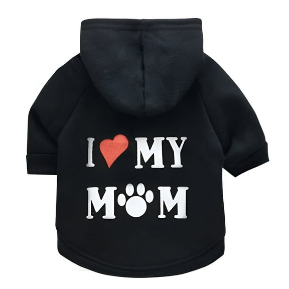 TELOLY 1Pcs Dog Coats for Medium Dogs,Dog Clothes,Dog Clothes for Large Dogs,Black,L