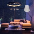 thumbnail image 3 of HEALEEP Grey Iron and Cloth Small Lamp Shade for Home Decor Easy Installation Suitable for Living .5 Inch, 3 of 8