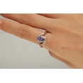 thumbnail image 3 of Gin & Grace 925 Sterling Silver Tanzanite and Diamond Ring., 3 of 3
